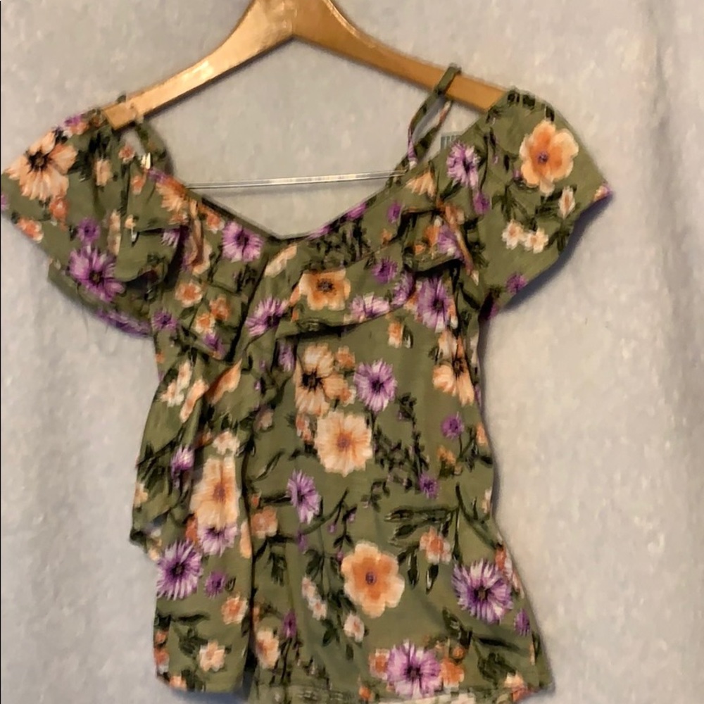 Derek heart flower blouse